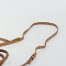 PRADA Hand Bag Leather 2way Brown Gold Auth ep14931A-14