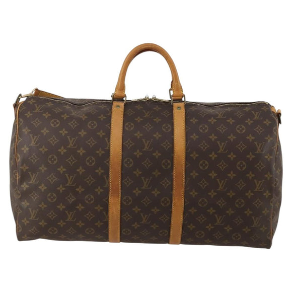 LOUIS VUITTON Monogram Keepall Bandouliere 60 Boston Bag M41412 LV Auth ep14932