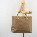 GUCCI Micro GG Supreme Tote Bag PVC Beige Gold 02 39 4868 Auth ep14936-20