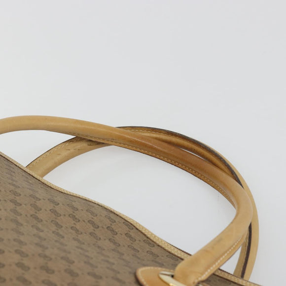 GUCCI Micro GG Supreme Tote Bag PVC Beige Gold 02 39 4868 Auth ep14936