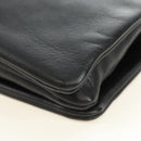 CELINE Trio Shoulder Bag Leather Black Gold Auth ep14940V-12