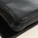 CELINE Trio Shoulder Bag Leather Black Gold Auth ep14940V-13