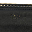 CELINE Trio Shoulder Bag Leather Black Gold Auth ep14940V-15
