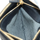 CELINE Trio Shoulder Bag Leather Black Gold Auth ep14940V-20