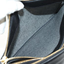 CELINE Trio Shoulder Bag Leather Black Gold Auth ep14940V-21