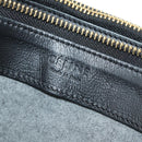 CELINE Trio Shoulder Bag Leather Black Gold Auth ep14940V-22