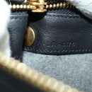 CELINE Trio Shoulder Bag Leather Black Gold Auth ep14940V-23