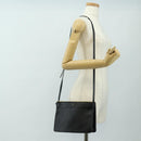CELINE Trio Shoulder Bag Leather Black Gold Auth ep14940V-24