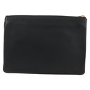 CELINE Trio Shoulder Bag Leather Black Gold Auth ep14940V-3