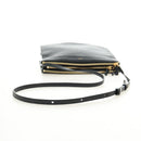 CELINE Trio Shoulder Bag Leather Black Gold Auth ep14940V-7