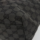 GUCCI GG Canvas Hand Bag Black Silver 001 3386 Auth ep14941-9
