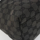 GUCCI GG Canvas Hand Bag Black Silver 001 3386 Auth ep14941-14