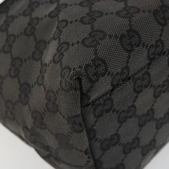 GUCCI GG Canvas Hand Bag Black Silver 001 3386 Auth ep14941