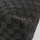 GUCCI GG Canvas Hand Bag Black Silver 001 3386 Auth ep14941-15