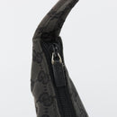 GUCCI GG Canvas Hand Bag Black Silver 001 3386 Auth ep14941-10
