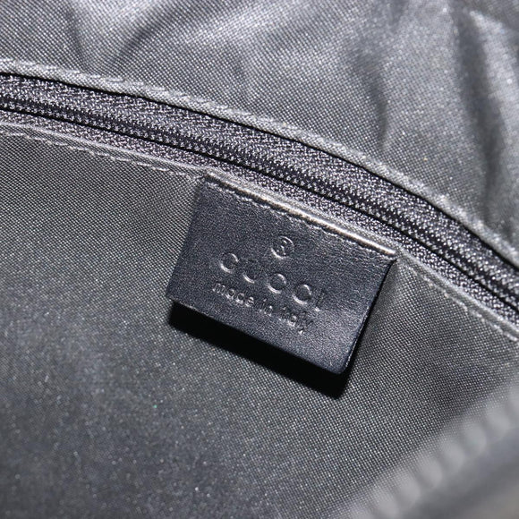 GUCCI GG Canvas Hand Bag Black Silver 001 3386 Auth ep14941