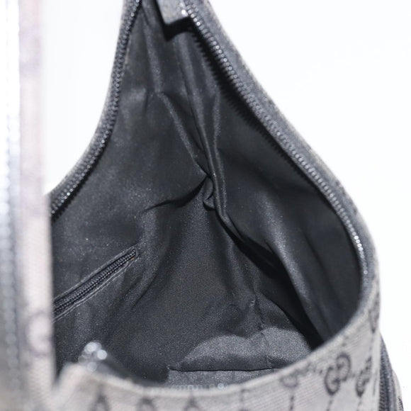 GUCCI GG Canvas Hand Bag Black Silver 001 3386 Auth ep14941