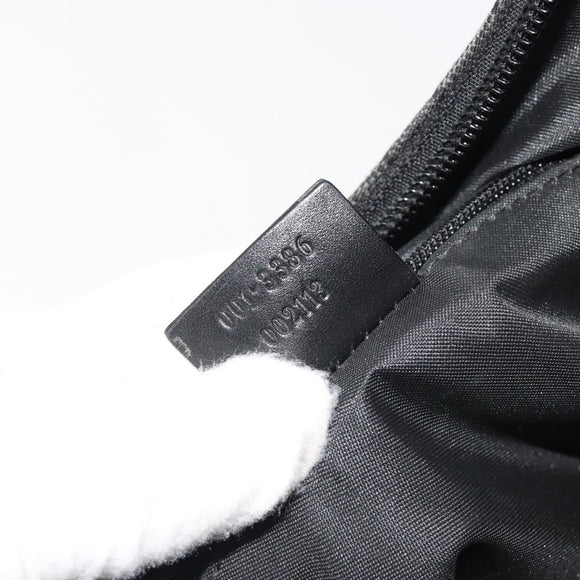 GUCCI GG Canvas Hand Bag Black Silver 001 3386 Auth ep14941