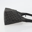 GUCCI GG Canvas Hand Bag Black Silver 001 3386 Auth ep14941-3