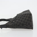 GUCCI GG Canvas Hand Bag Black Silver 001 3386 Auth ep14941-4