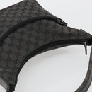 GUCCI GG Canvas Hand Bag Black Silver 001 3386 Auth ep14941-6