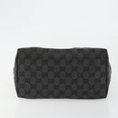 GUCCI GG Canvas Hand Bag Black Silver 001 3386 Auth ep14941-5