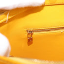 LOUIS VUITTON Monogram Vernis Houston Handtas Jaune M91121 LV Auth ep14944-22