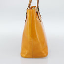 LOUIS VUITTON Monogram Vernis Houston Handtas Jaune M91121 LV Auth ep14944-3