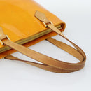 LOUIS VUITTON Monogram Vernis Houston Handtas Jaune M91121 LV Auth ep14944-7