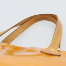 LOUIS VUITTON Monogram Vernis Houston Handtas Jaune M91121 LV Auth ep14944-14