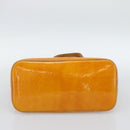 LOUIS VUITTON Monogram Vernis Houston Handtas Jaune M91121 LV Auth ep14944-5