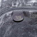 GUCCI Bamboo Hand Bag Leather 2way Black Gold 001 2058 1577 Auth ep14945-18