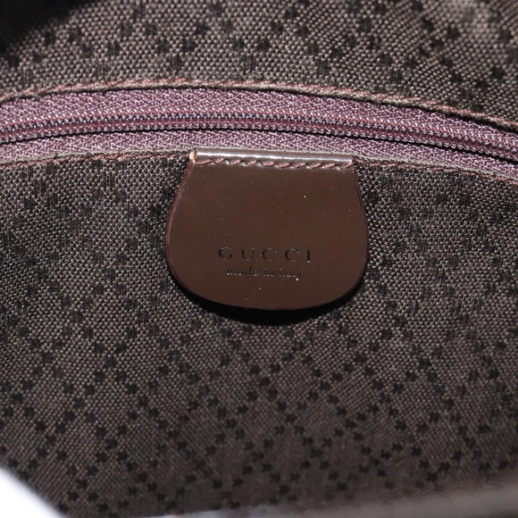 GUCCI Bamboo Hand Bag Canvas Brown Silver 000 1998 0588 Auth ep14949