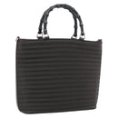 GUCCI Bamboo Hand Bag Canvas Brown Silver 000 1998 0588 Auth ep14949-1