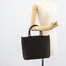 GUCCI Bamboo Hand Bag Canvas Brown Silver 000 1998 0588 Auth ep14949-22