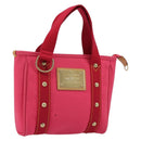 LOUIS VUITTON Antigua Cabas PM Hand Bag Rouge Pink M40088 LV Auth ep14951V-1