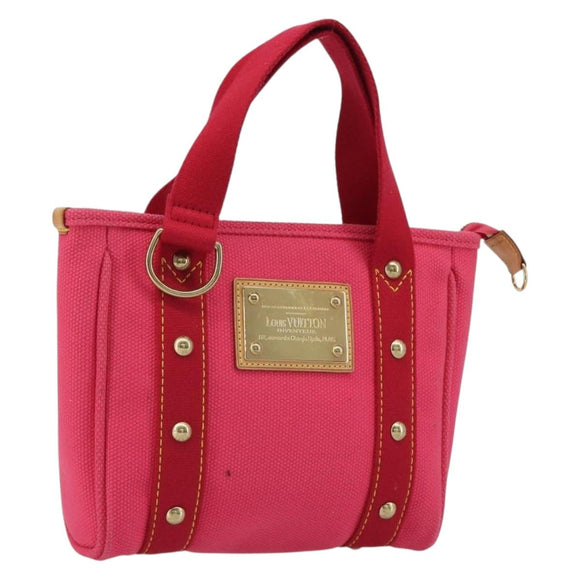LOUIS VUITTON Antigua Cabas PM Hand Bag Rouge Pink M40088 LV Auth ep14951V