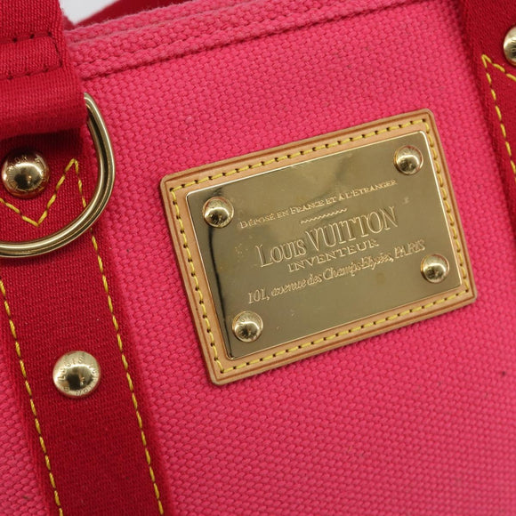 LOUIS VUITTON Antigua Cabas PM Hand Bag Rouge Pink M40088 LV Auth ep14951V