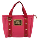 LOUIS VUITTON Antigua Cabas PM Hand Bag Rouge Pink M40088 LV Auth ep14951V-13