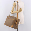 GUCCI Micro GG Supreme Shoulder Bag PVC Beige Gold Auth ep14952-27