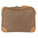 GUCCI Micro GG Supreme Shoulder Bag PVC Beige Gold Auth ep14952-2