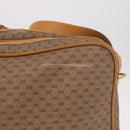 GUCCI Micro GG Supreme Shoulder Bag PVC Beige Gold Auth ep14952-3