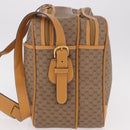 GUCCI Micro GG Supreme Shoulder Bag PVC Beige Gold Auth ep14952-4