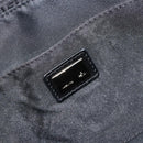 FENDI Zucchino Canvas Tote Bag Black Silver Auth ep14953-19