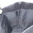 FENDI Zucchino Canvas Tote Bag Black Silver Auth ep14953-20