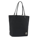 FENDI Zucchino Canvas Tote Bag Black Silver Auth ep14953-1