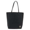 FENDI Zucchino Canvas Tote Bag Black Silver Auth ep14953-13