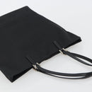 FENDI Zucchino Canvas Tote Bag Black Silver Auth ep14953-6