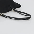 FENDI Zucchino Canvas Tote Bag Black Silver Auth ep14953-7