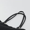 FENDI Zucchino Canvas Tote Bag Black Silver Auth ep14953-14